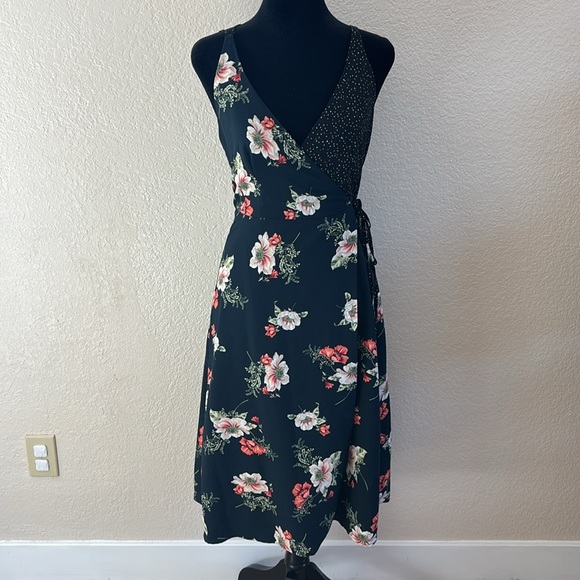 Topshop Floral Wrap Slip Dress 0018 - Picture 5 of 10